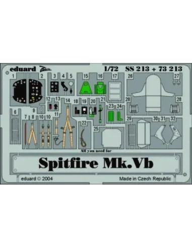 Spitfire Mk.Vb, 1/72 - Eduard Accessories SS213