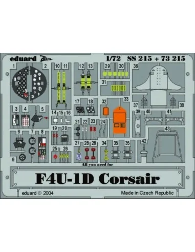 F4U-1D Corsair, 1/72 - Eduard Accessories SS215