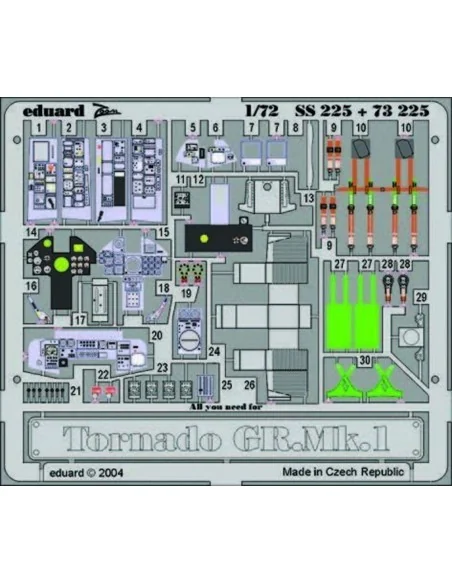 Tornado Gr.Mk.1, 1/72 - Eduard Accessories SS225