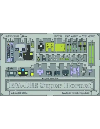 F-18E Super Hornet, 1/72 - Eduard Accessories SS226