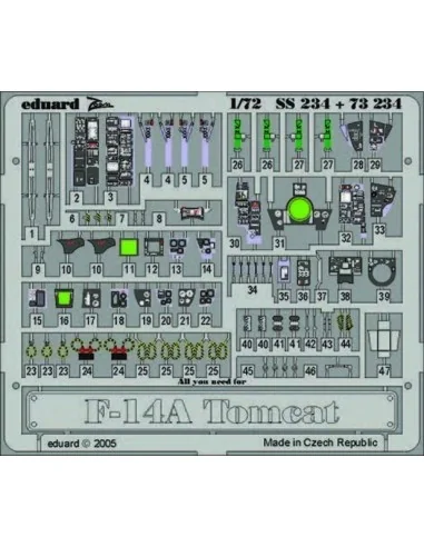 F-14A Tomcat, 1/72 - Eduard Accessories SS234
