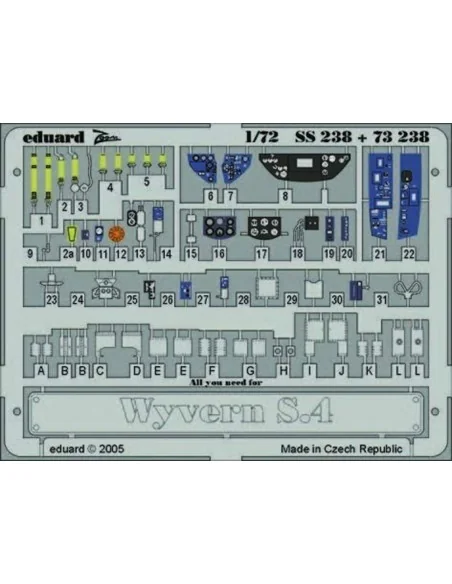 Wyvern S.4 SS238, 1/72 - Eduard Accessories SS238