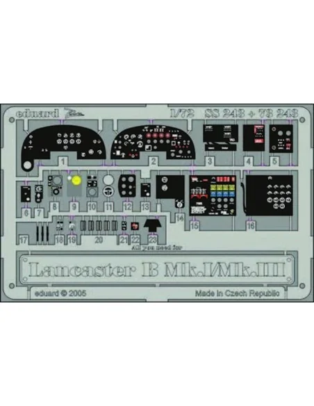 Lancaster B Mk.I/Mk.III SS243, 1/72 - Eduard Accessories SS243