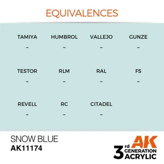 Snow Blue 17ml - AK Interactive AK11174