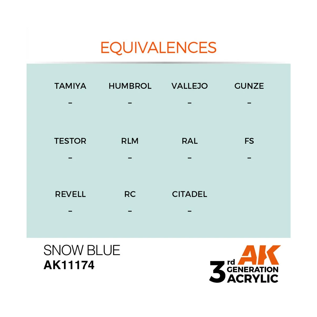 Snow Blue 17ml - AK Interactive AK11174