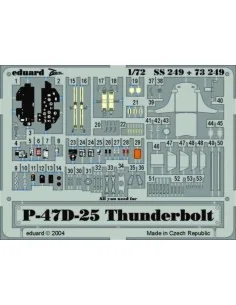 P-47D-25 Thunderbolt, 1/72 - Eduard Accessories SS249