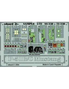 P-51B/C Mustang, 1/72 - Eduard Accessories SS250