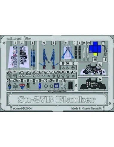 Su-27B Flanker, 1/72 - Eduard Accessories SS251