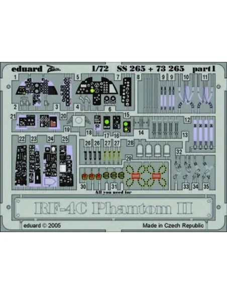[NO_DESC] RF-4C Phantom II SS265, 1/72 - Eduard Accessories SS265