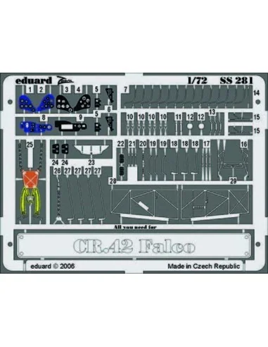 CR 42 Falco Für Italeri Bausatz, 1/72 - Eduard Accessories SS281