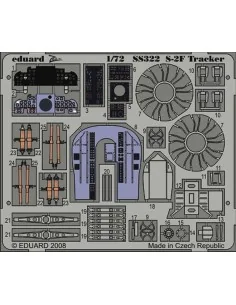 S-2F Für Hasegawa Bausatz, 1/72 - Eduard Accessories SS322