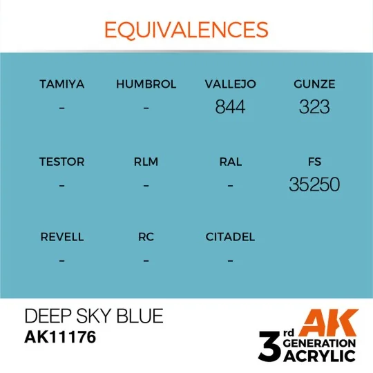 Deep Sky Blue 17ml - AK Interactive AK11176 Deep Sky Blue 17ml - AK Interactive AK11176