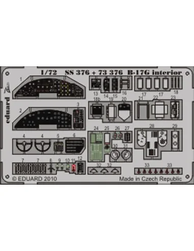 [NO_DESC] B-17G interior S.A. for Revell, 1/72 - Eduard Accessories...