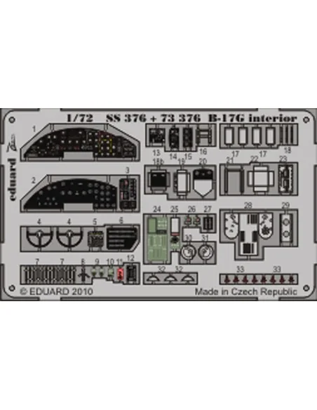 [NO_DESC] B-17G interior S.A. for Revell, 1/72 - Eduard Accessories...