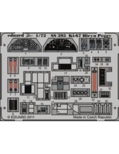 Ki-67 Hiryu Peggy for Hasegawa, 1/72 - Eduard Accessories SS393
