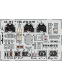 P-51D Weekend for Eduard, 1/72 - Eduard Accessories SS866
