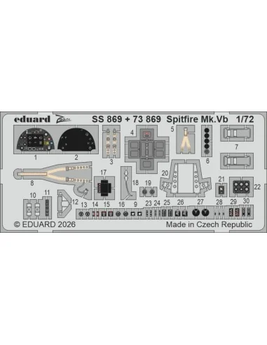 Spitfire Mk.Vb for IBG Models, 1/72 - Eduard Accessories SS869