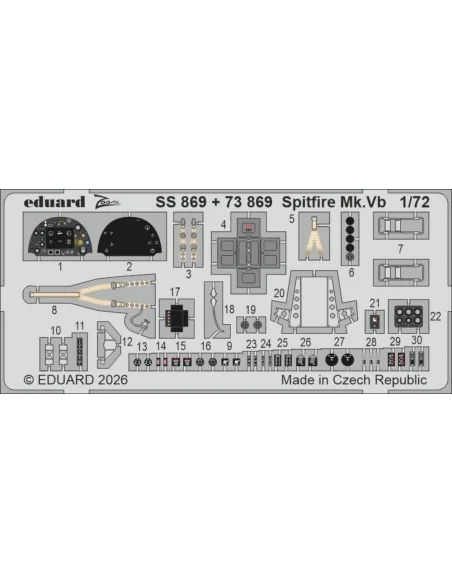[NO_DESC] Spitfire Mk.Vb for IBG Models, 1/72 - Eduard Accessories ...