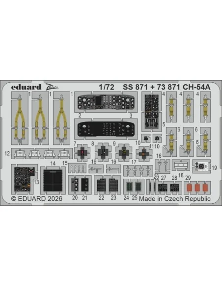 [NO_DESC] CH-54A for ICM, 1/72 - Eduard Accessories SS871