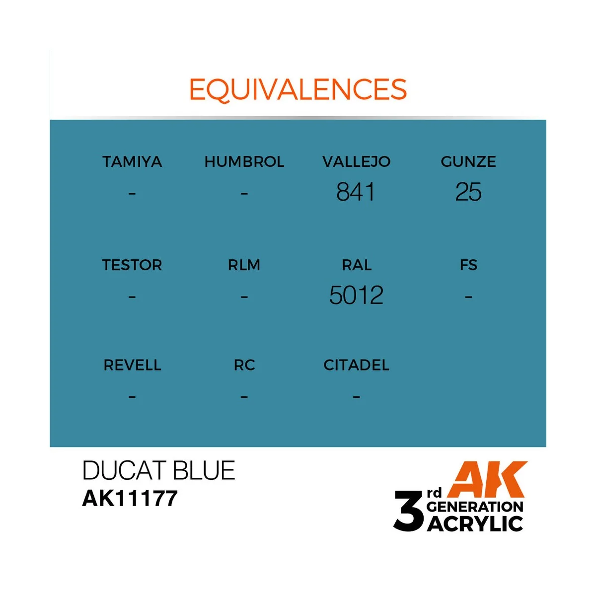 Ducat Blue 17ml - AK Interactive AK11177