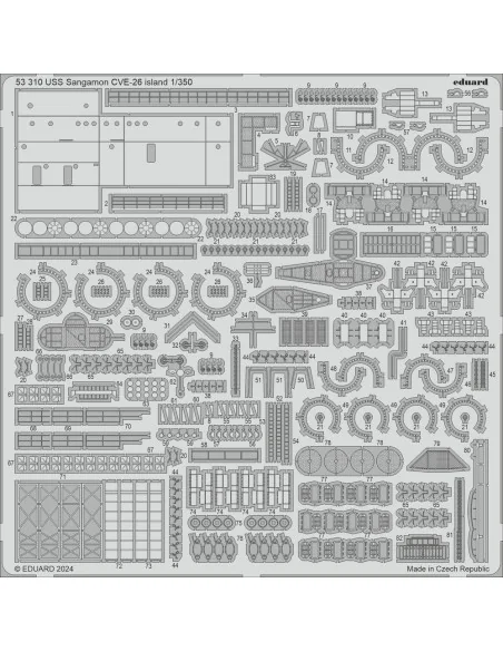 [NO_DESC] USS Sangamon CVE-26, 1/350 - Eduard Accessories BIG5373