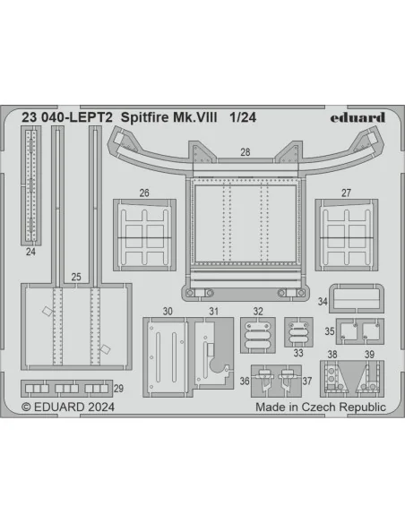 [NO_DESC] Spitfire Mk.VIII AIRFIX, 1/24 - Eduard Accessories BIG2406