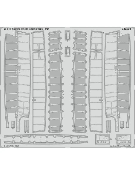 Spitfire Mk.VIII AIRFIX, 1/24 - Eduard Accessories BIG2406
