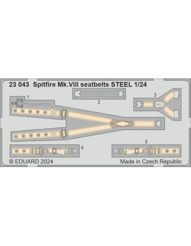 Spitfire Mk.VIII AIRFIX, 1/24 - Eduard Accessories BIG2406