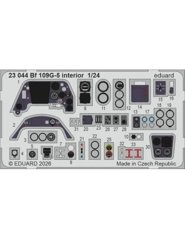 Bf 109G-5 for Airfix, 1/24 - Eduard Accessories BIG2407