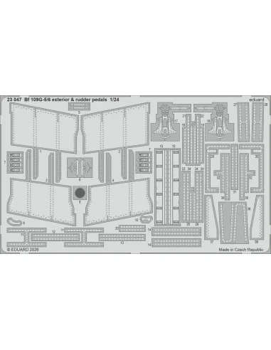 Bf 109G-6 for Airfix, 1/24 - Eduard Accessories BIG2408