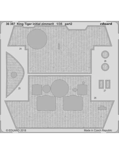 King Tiger initial for Takom, 1/35 - Eduard Accessories BIG3592