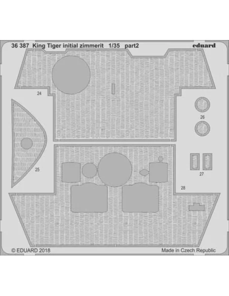 King Tiger initial for Takom, 1/35 - Eduard Accessories BIG3592