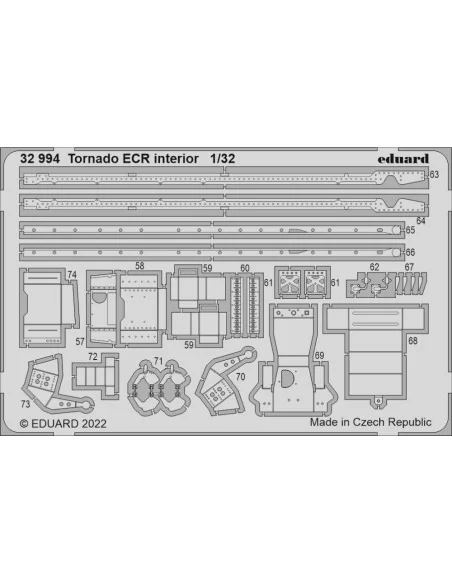 Tornado ECR for ITALERI, 1/32 - Eduard Accessories BIG33142