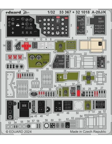 A-20J/K, 1/32 - Eduard Accessories BIG33161