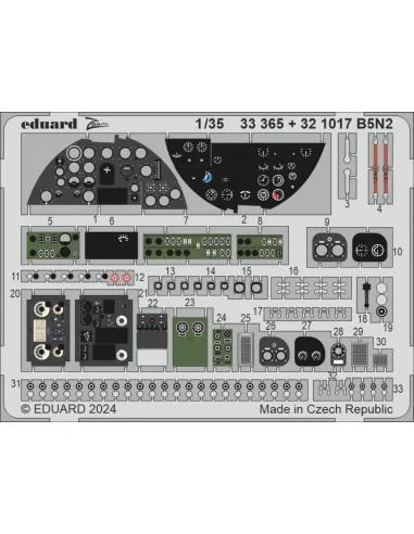 B5N2, 1/35 - Eduard Accessories BIG33163