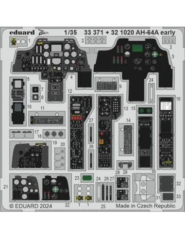 AH-64A early TRUMPETER, 1/35 - Eduard Accessories BIG33164