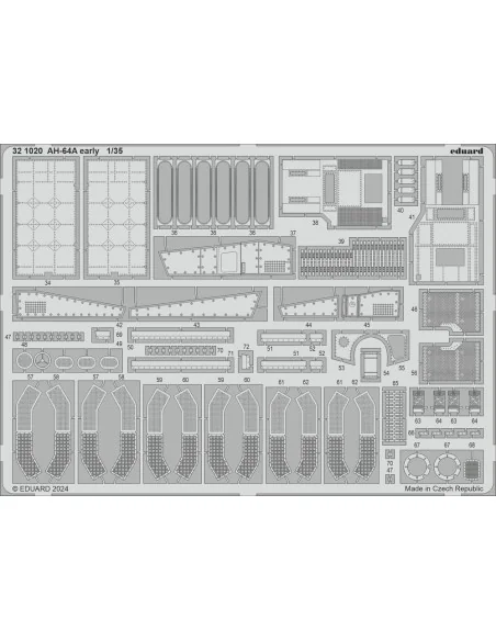AH-64A early TRUMPETER, 1/35 - Eduard Accessories BIG33164