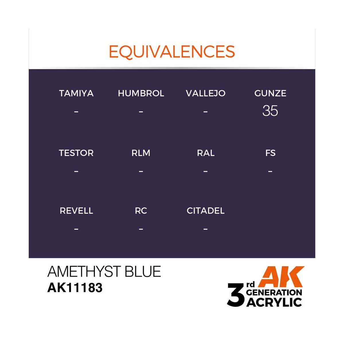 Amethyst Blue 17ml - AK Interactive AK11183