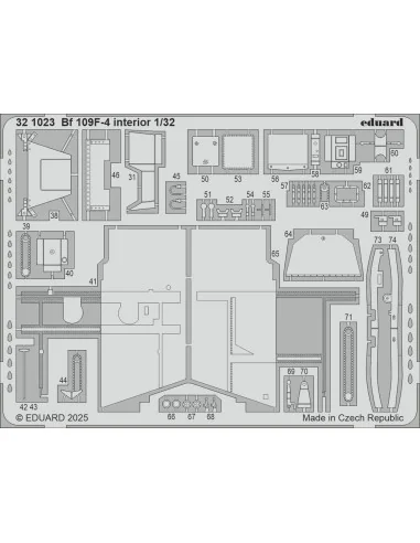 Bf 109F-4 HOBBY 2000 / HASEGAWA, 1/32 - Eduard Accessories BIG33167