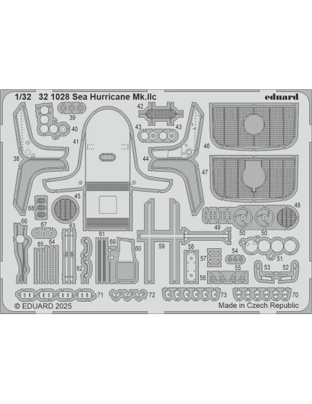 Sea Hurricane Mk.Iic for Revell, 1/32 - Eduard Accessories BIG33171