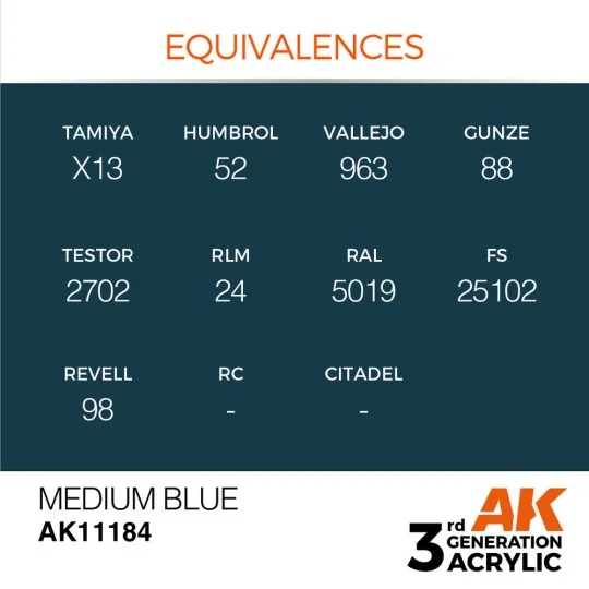 Medium Blue 17ml - AK Interactive AK11184