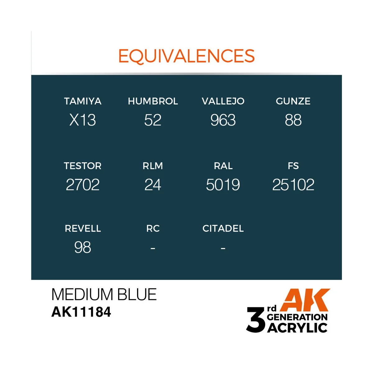 Medium Blue 17ml - AK Interactive AK11184