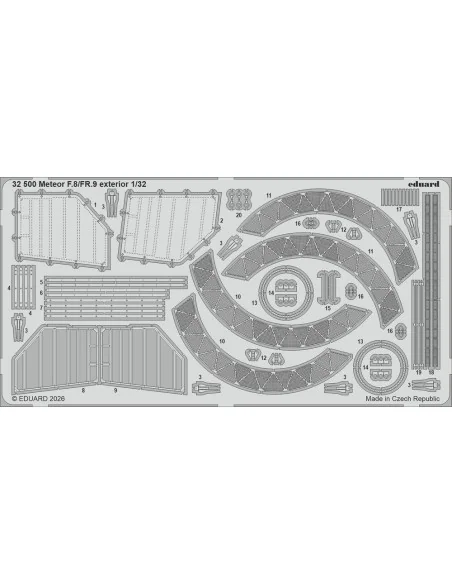 Meteor FR.9 1/32 for Revell, 1/32 - Eduard Accessories BIG33174