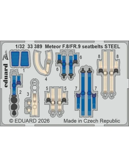 Meteor FR.9 1/32 for Revell, 1/32 - Eduard Accessories BIG33174