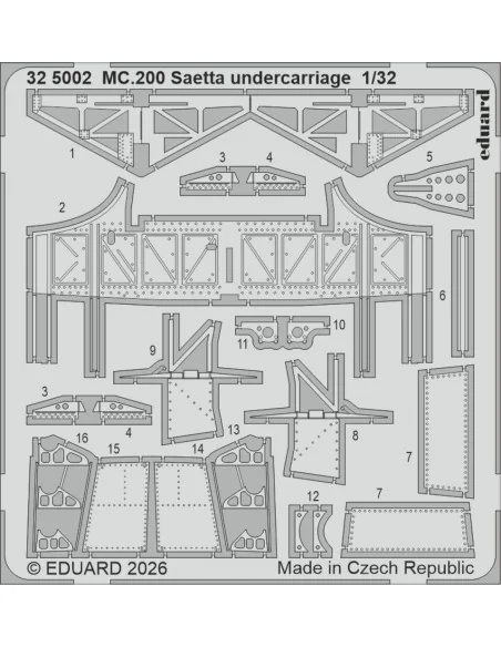 MC.200 Saetta for Italeri, 1/32 - Eduard Accessories BIG33175