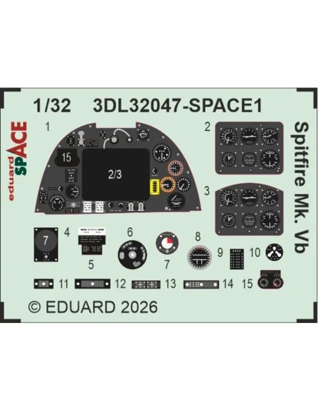 Spitfire Mk.Vb for Kotare, 1/32 - Eduard Accessories BIG33176