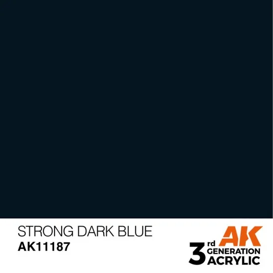 Strong Dark Blue 17ml - AK Interactive AK11187 Strong Dark Blue 17ml - AK Interactive AK11187