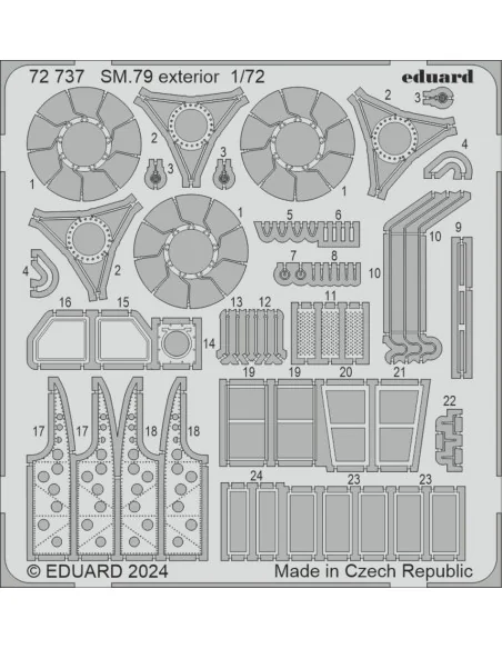 [NO_DESC] SM.79, 1/72 - Eduard Accessories BIG72181