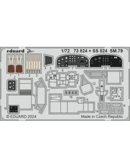 SM.79, 1/72 - Eduard Accessories BIG72181