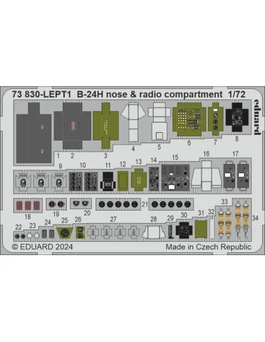 B-24H, 1/72 - Eduard Accessories BIG72183